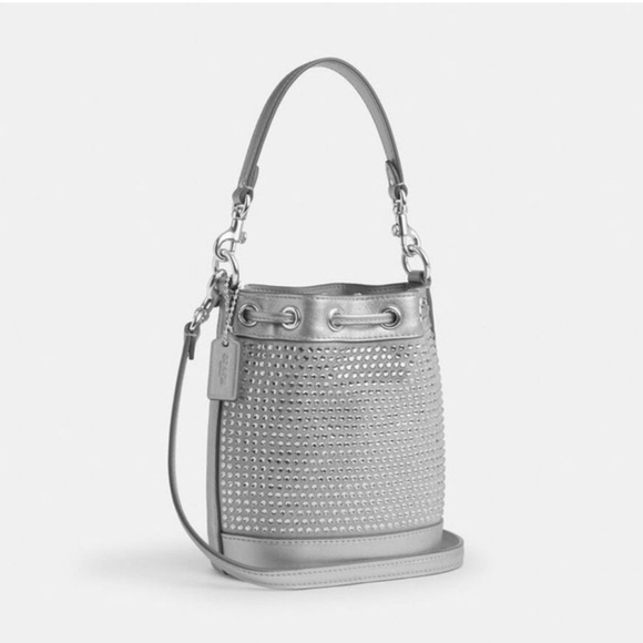 Coach Mini Crystal Drawstring Bucket Bag - **SEE pics** - Picture 8 of 11